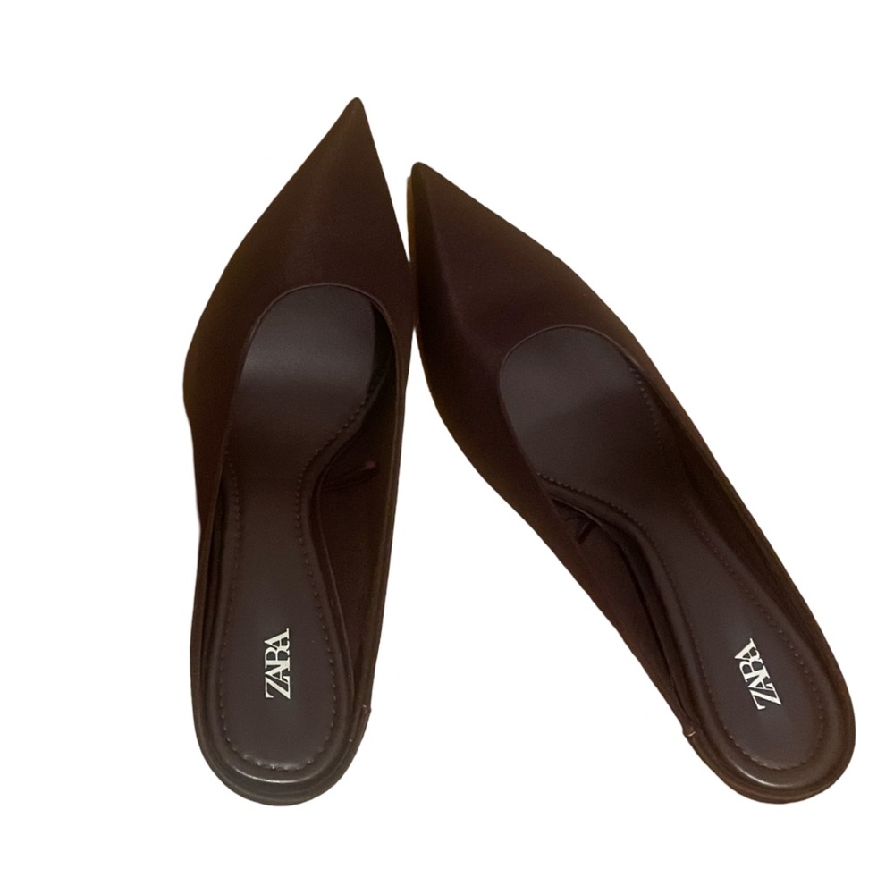 Zara shoes | low heel pumps | Color Maroon | Size 36/6